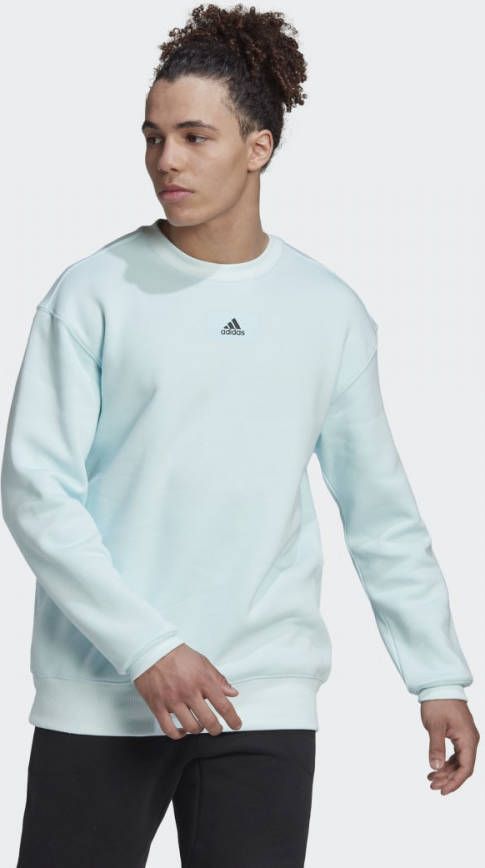 adidas Essentials FeelVivid Cotton Fleece Drop Shoulder Sweatshirt