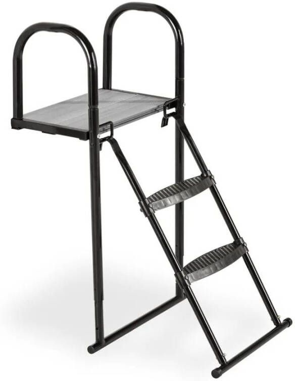 EXIT trampoline platform met ladder voor framehoogte van 65 80cm