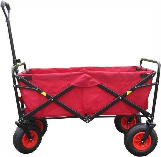 MacSports Sportswagon + Huif Opvouwbare Bolderkar Rood