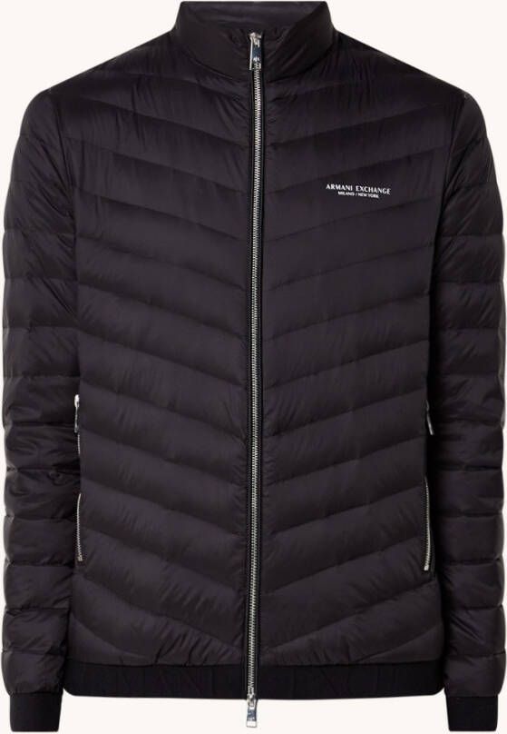 Armani Exchange Gewatteerd jack met donsvulling en ritszakken