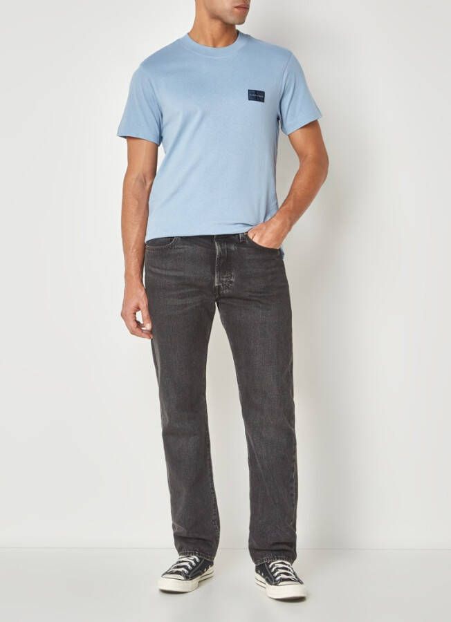 Calvin Klein T shirts and Polos Clear Blue , Blauw, Heren