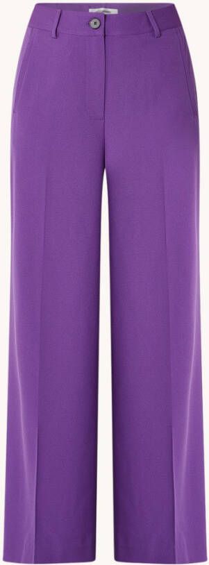 Co'Couture Alexa high waist wide fit pantalon met steekzakken