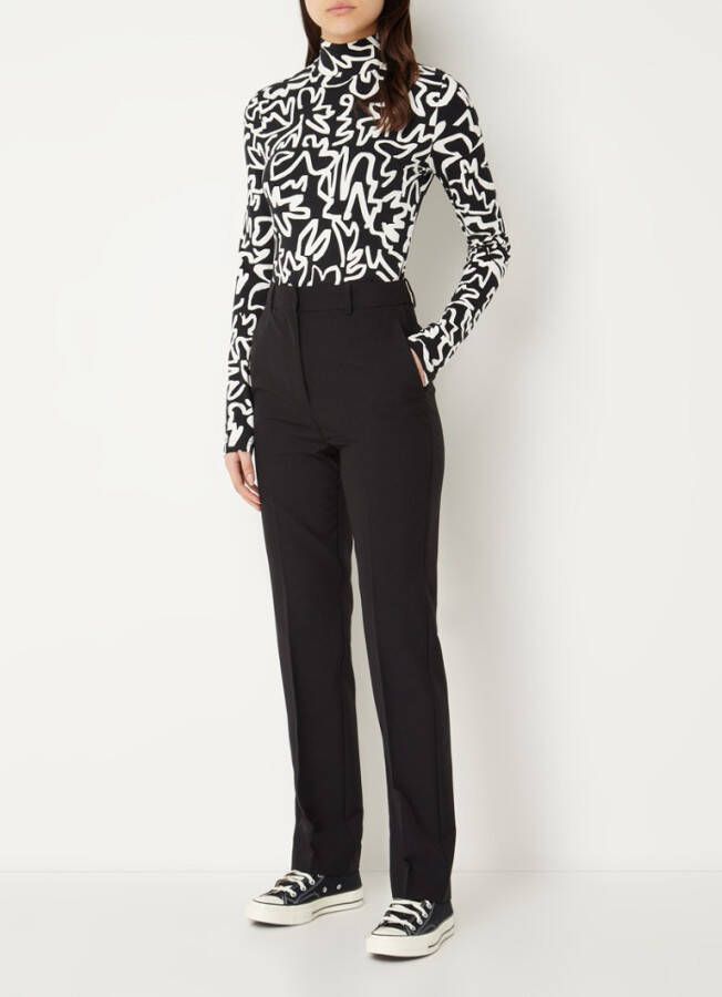 Colourful Rebel Top lange mouw , Zwart, Dames