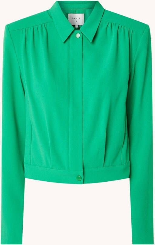 Dante 6 Lucas high waist straight fit pantalon van crê, pe