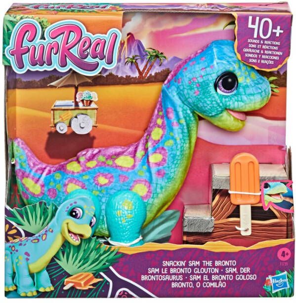 Hasbro furReal Snackin’ Sam the Bronto Interactive Animatronic Plush Toy