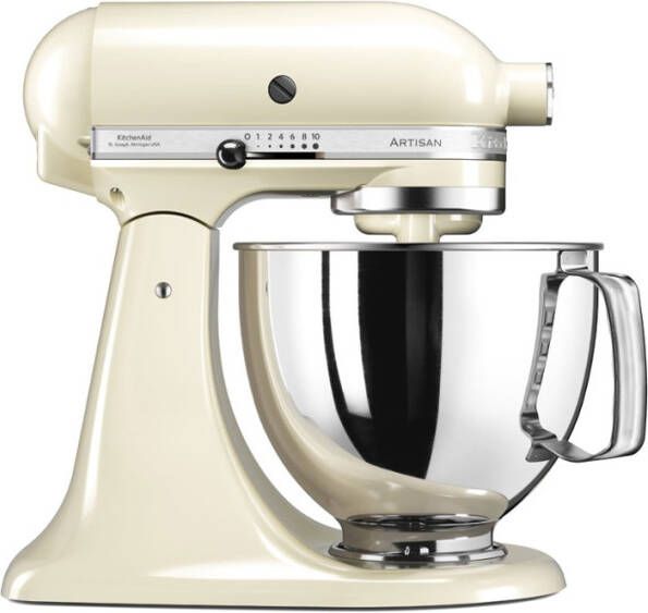 KitchenAid Artisan mixer keukenrobot 4, 8 liter 5KSM125EAC Amandelwit