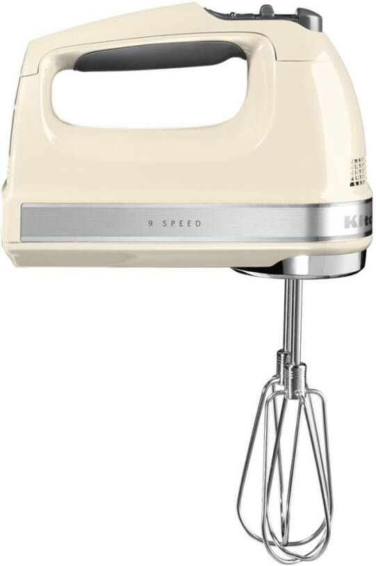 KitchenAid Handmixer 5KHM9212EAC ALMOND CREAM 9 niveaus