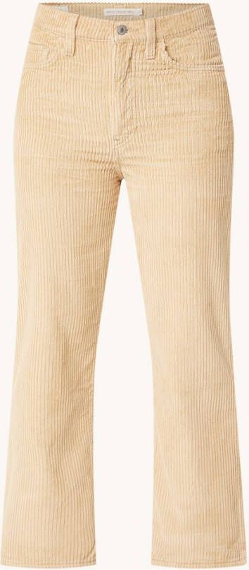Levi's Ribcage high waist straight leg cropped jeans van corduroy