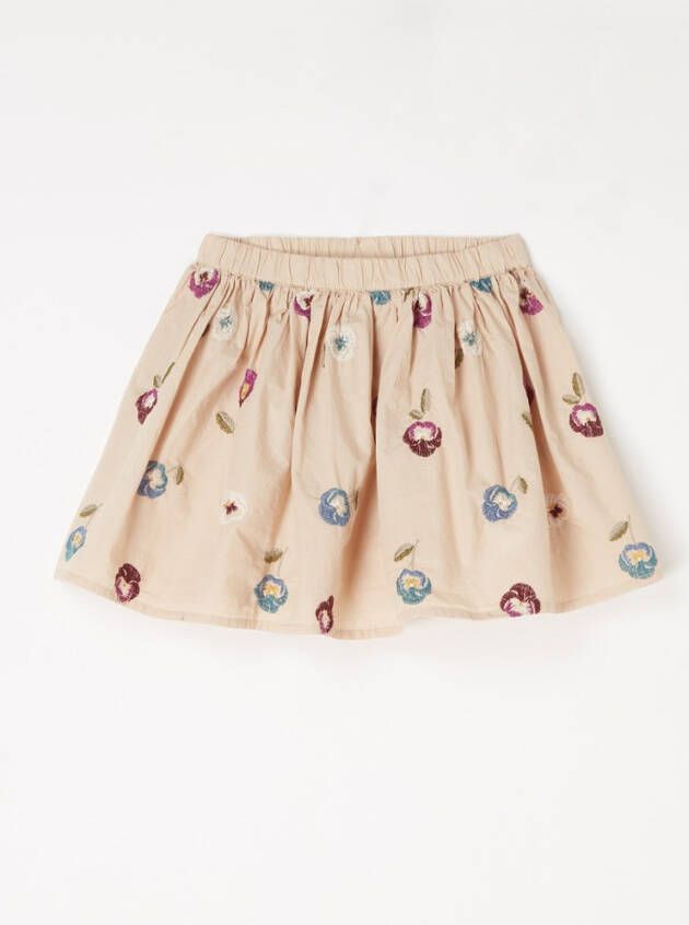 MarMar COPENHAGEN Selina A lijn rok met bloemborduring