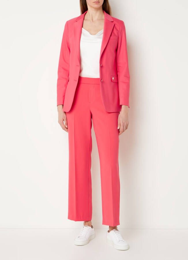 MOS MOSH Bai Leia high waist straight fit broek met steekzakken