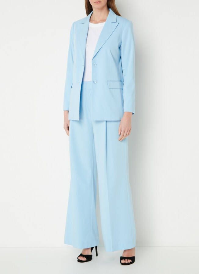 MOS MOSH Lani Hazel high waist wide fit pantalon met plooidetail