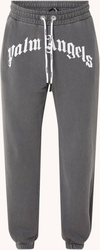 Palm Angels Curved tapered fit joggingbroek met logoprint