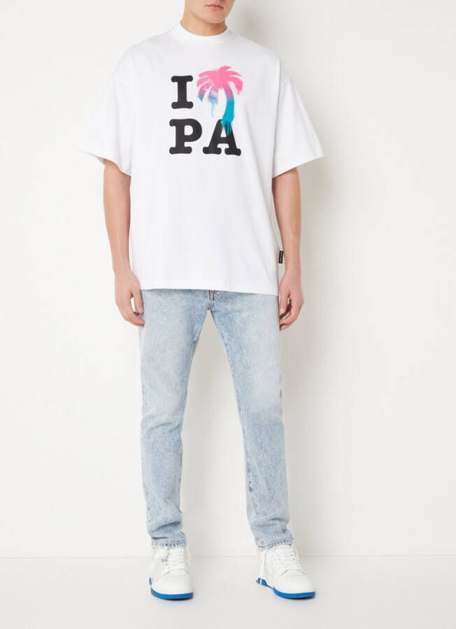 Palm Angels I Love T shirt met print