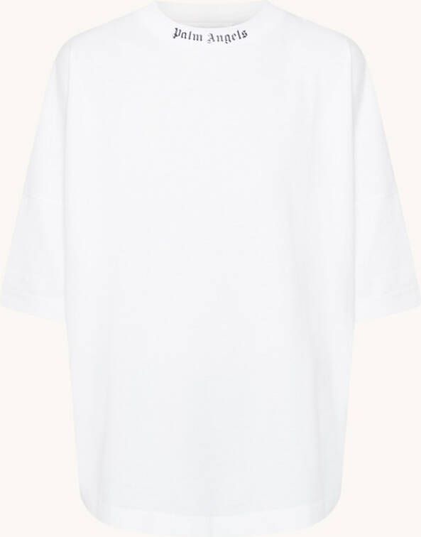 Palm Angels Oversized T shirt met logo en backprint