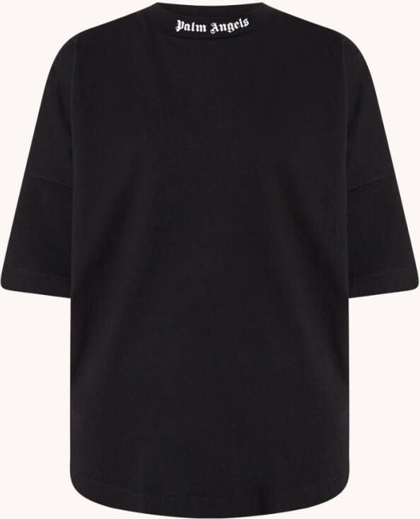 Palm Angels Oversized T shirt met logo en backprint