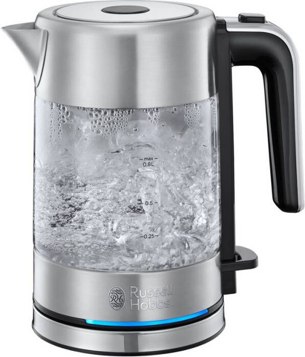 Kookshoppen Russel Hobbs 24191 70 Compacte Thuis Glazen Waterkoker 0.8l 2200w