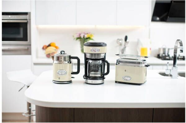 Russell Hobbs Waterkoker Retro vintage 2400 W 1, 7 L cr&#xE8, mekleurig