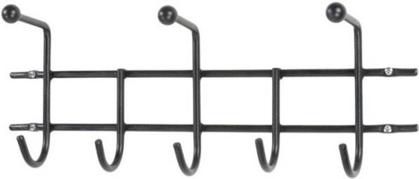 Huisenthuis.nl Kapstok Donald Zwart 3 haaks