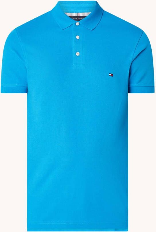 Tommy hilfiger 1985 Collection Piqué Stretch Polo Shocking Blue Heren