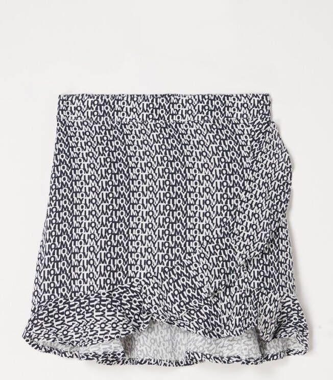 Tommy Hilfiger Minirok met overslag en logoprint