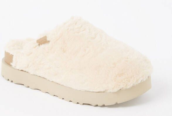 Ugg Fuzz Sugar pantoffel voor Dames in White,, Textiel