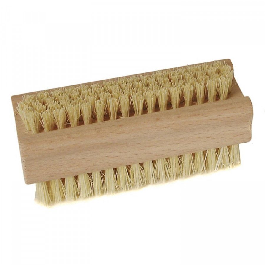 Merkloos 10x Tweezijdige Houten Nagelborstel 9, 3 X 3, 6 Cm Nagelborstels