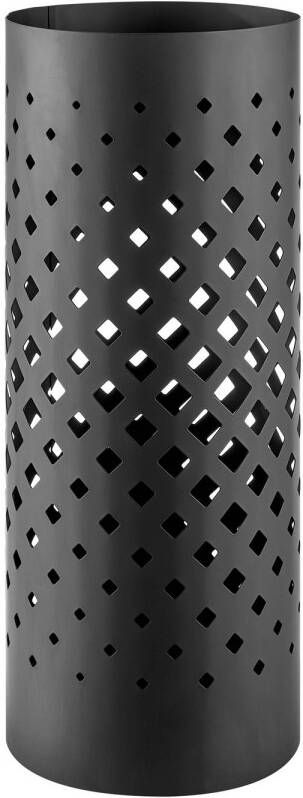 Acaza Design Paraplubak In Metaal Houder Voor Paraplus Of Wandelstokken Mat Zwart