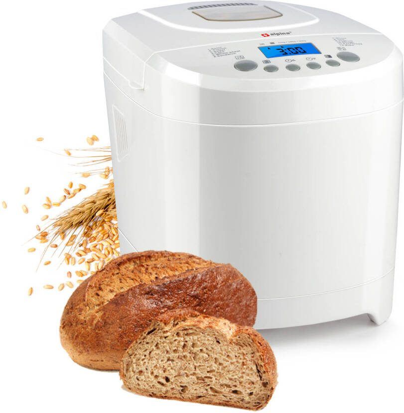 alpina Broodbakmachine Kleine Tot Grote Broden Timer 12 Bakprogramma&apos, s Ook Voor Cake, Jam En Ketchup 600w