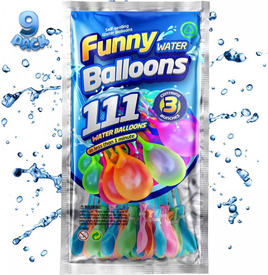 Babydrogist Zelflsuitende Waterballonnen 111 Stuks Biologisch Afbreekbaar