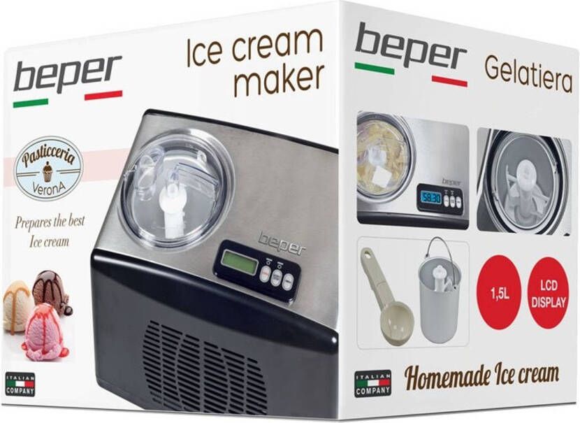 Beper Italia Automatische Ijsmachine In Stalen Behuizing Drie Standen