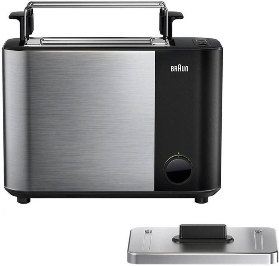 Braun Ht5010 Broodrooster 2 Snede(n)Zwart, Roestvrijstaal 1000 W