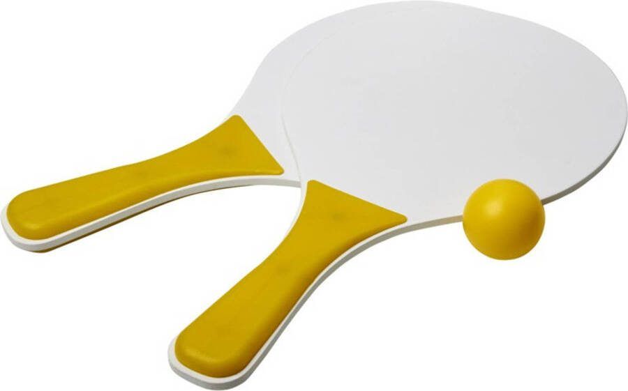 Bullet Geel/witte Beachball Set Buitenspeelgoed Beachballsets