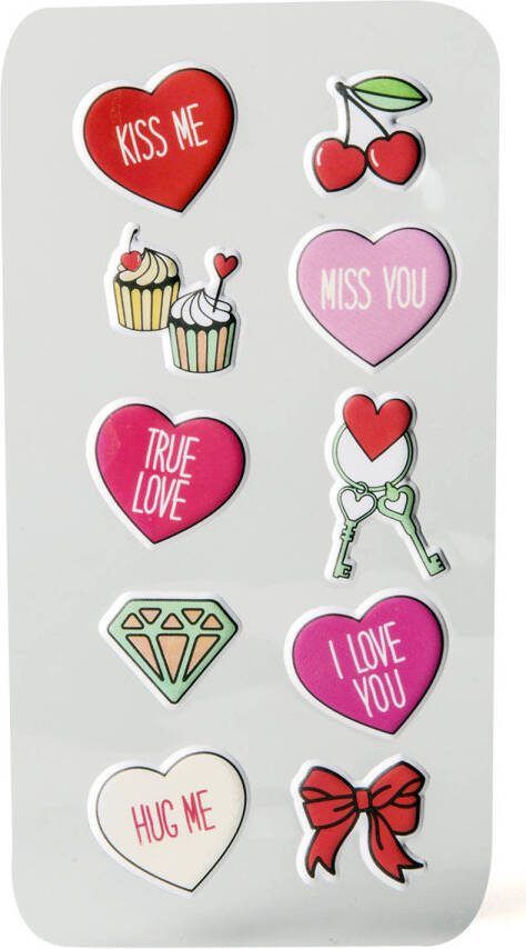 Celly 3d stickers Elektronica Love 10 Stuks