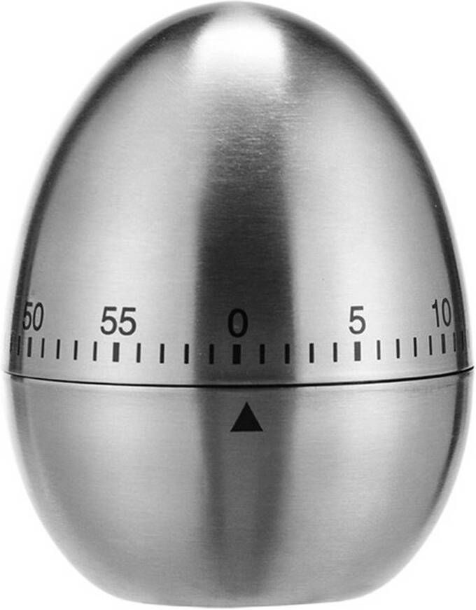 CHI Rvs Kookwekker/Eierwekker In Ei Vorm 7, 5 Cm Kookwekkers