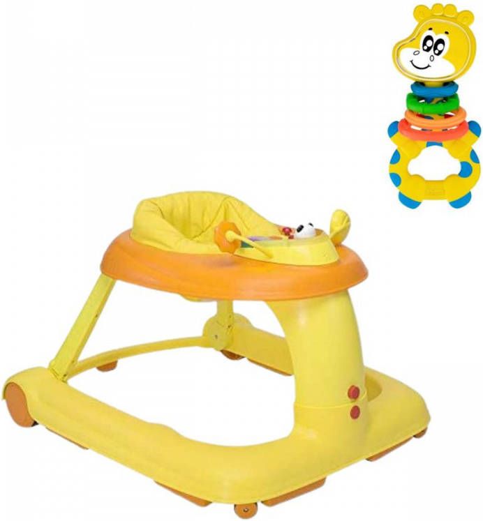 Chicco Bundel 123 Loopstoel Geel & Rammelaar Gilby De Giraffe