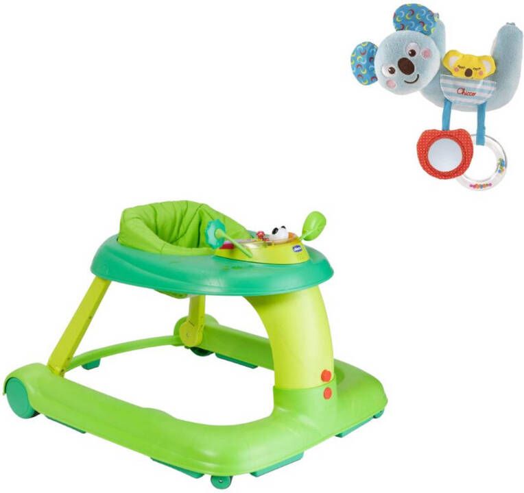 Chicco Bundel 123 Loopstoel Groen & Rammelaar Koalabeer