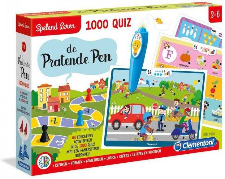 Clementoni Spelend Leren interactiece pen 1000 quiz