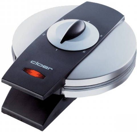 Cloer Wafelijzer 1629 metaal zilver zwart