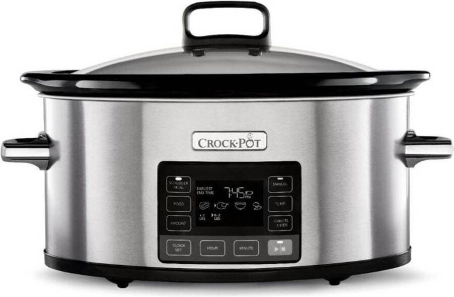 Crock Pot Slow Cooker 5, 7l Timeselect Digital