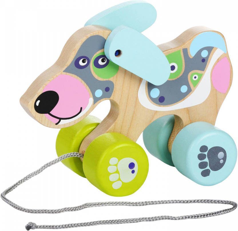Cubika Houten Trekfiguur Hond