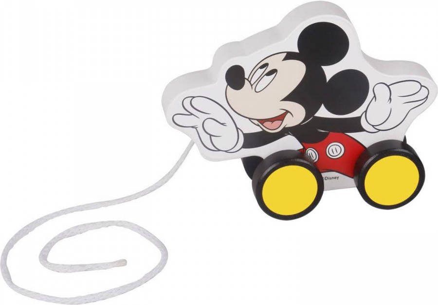 Disney Trekfiguur Mickey Mouse 12, 3 Cm Hout Wit/zwart