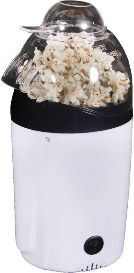 Esperanza Hetelucht Popcornmaker Popcornmachine Zonder Olie Klaar In 2 Minuten 1200w Wit