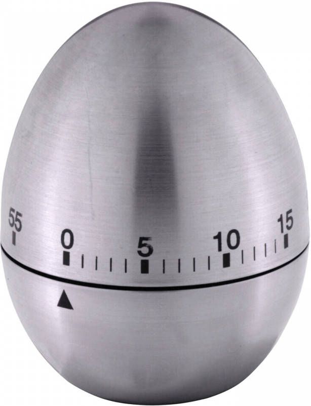 Excellent Houseware Kookwekker/eierwekker In Ei Vorm Zilver Rvs 8 Cm Kookwekkers