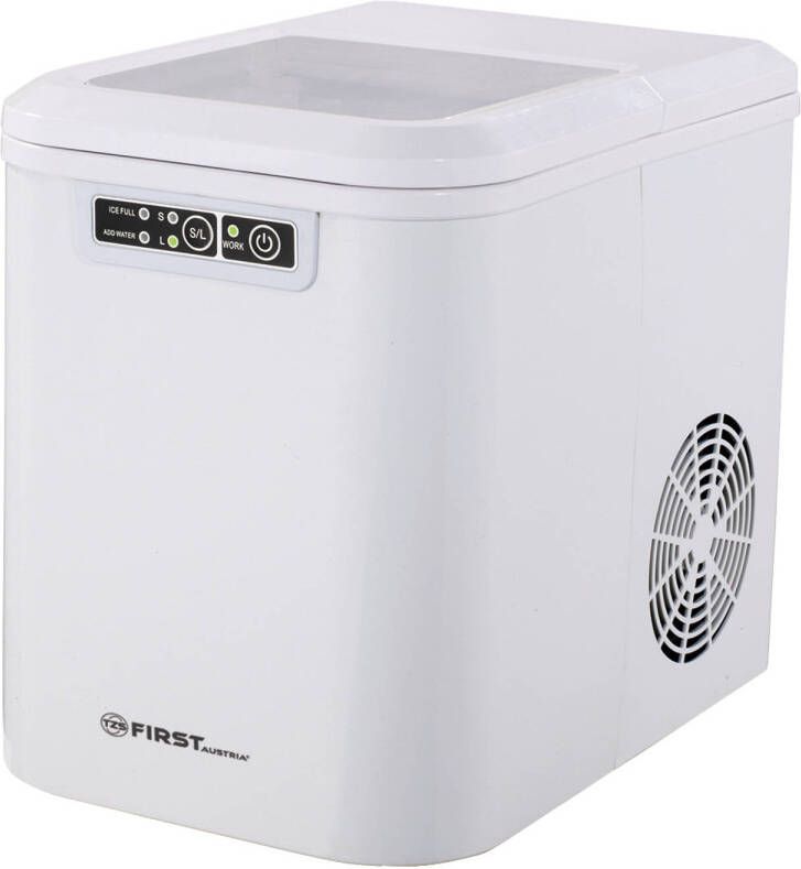 First Austria Tzs 5104 Ijsblokjesmachine Ijsblokjesmaker Incl. Schep En Lekbak 2.2l Wit