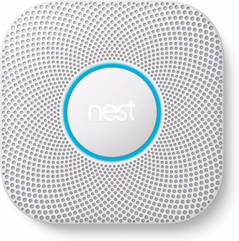 Google Nest Protect 2e Gen. Rook En Koolmonoxidemelder(batterijvoeding )