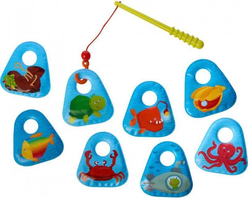Haba Badspeelgoed Hengelset Zeedieren 9 delig Blauw