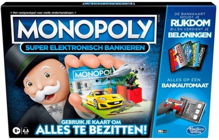 Hasbro Gaming Monopoly Super Elektronisch Bankieren bordspel