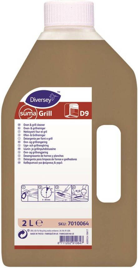 huismerk Diversey Suma Grill D9 Ontvetter 2ltr