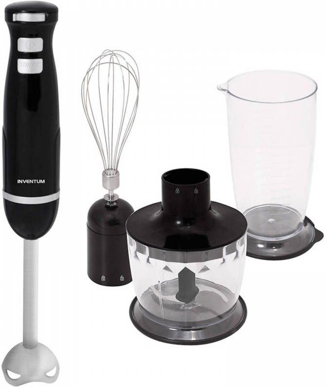 Inventum 4 delige Staafmixerset 600 W 0, 7 L zwart MX301S