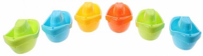 Johntoy Badspeelgoed Happy World Bootjes 6 Stuks